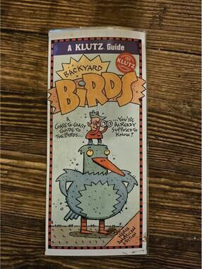 Vintage - A Klutz Guide to Backyard Birds - educational - laminated EUC